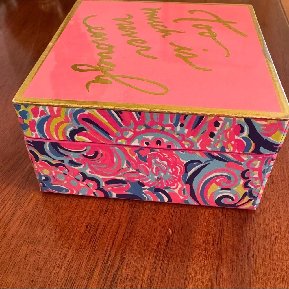 NWT Lilly Pulitzer Psychedelic Sunshine Jewelry Trinket Box Collectible